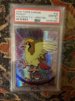 Pidgeot 2000 Pokemon Topps Chrome SPECTRA PSA 10 Gem Mint - Image 1