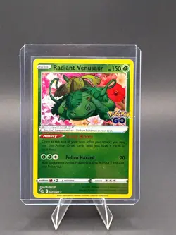 Radiant Venusaur Pokemon Pokemon Go 004/078 Radiant Rare Holofoil Near Mint - Image 1