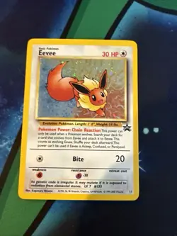 Pokemon TCG WOTC Eevee 11 Black Star Promo Holo NM - Image 3