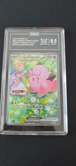 Lillie's Clefairy EX 184/159 Journey Together SIR TAG Graded 8.5 NM-Mt+ Pokemon - Image 1