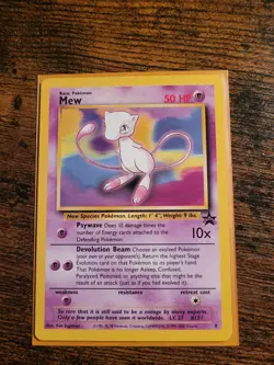 Pokemon TCG Mew Wizards Black Star Promos 8 Regular Promo LP - Image 1