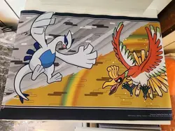 Pokemon Center TCG Playmat Lugia Ho-Oh Design, Multicolor - Image 1