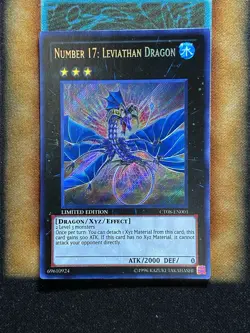 Yugioh Number 17: Leviathan Dragon CT08-EN001 Secret Rare Limited Edition NM - Image 1