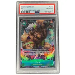Pica OP05-032 PSA 10 SR Alternate Art One Piece Card Game OP05 Graded Card - Image 1