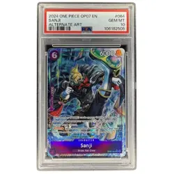 Sanji OP07-064 PSA 10 SR Alt Art One Piece OP07 500 Years Into The Future #2 - Image 1