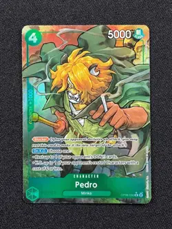 Pedro OP08-030 Rare Alternate Art One Piece Card Game Two Legends Pack Fresh ENG - Image 1