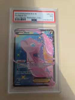 Mew EX Full Art RC24/RC25 Legendary Treasures: Radiant Collection Pokemon TCG NM - Image 1