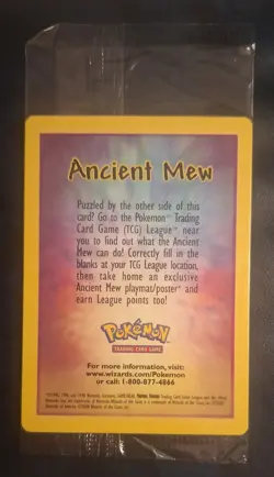 Pokemon Ancient Mew Holo TCG Card 2000 Movie Promo, Brand New, Sealed - Image 2
