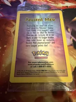 Pokemon Ancient Mew Holo TCG Card 2000 Movie Promo, Brand New, Sealed - Image 1