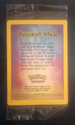 Pokemon Ancient Mew Holo TCG Card 2000 Movie Promo, Brand New, Sealed - Image 2