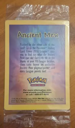 Pokemon Ancient Mew Holo TCG Card 2000 Movie Promo, Brand New, Sealed - Image 2