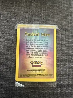 Pokemon Ancient Mew Holo TCG Card 2000 Movie Promo, Brand New, Sealed, - Image 2