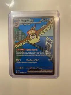 Pokemon Pidgeot ex 225/197 SV03: Obsidian Flames Holo Illustration Rare Card - Image 1