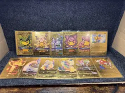 Pokemon Gold Foil Fan Art CHARIZARD Lot. 55 Cards 2020 Gamefreak Gold Foil Rare - Image 1