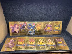 Pokemon Gold Foil Fan Art CHARIZARD Lot. 55 Cards 2020 Gamefreak Gold Foil Rare - Image 3
