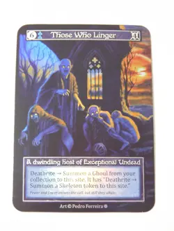 Those Who Linger Exceptional Foil Sorcery Gothic TCG Trading Card - Image 1