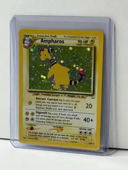 Pokemon TCG Ampharos Neo Revelation Holo Card 1/64 Unlimited Rare! - Image 3