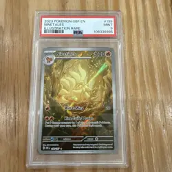 Ninetales Scarlet Violet Obsidian Flames Pokemon TCG 199/197, PSA 9 - Image 1