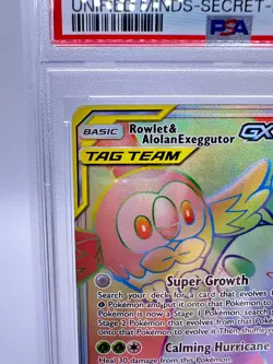 Pokemon S&M Unified Minds Rowlet & Alolan Exeggutor GX #237 | PSA 10 GEM MINT - Image 2