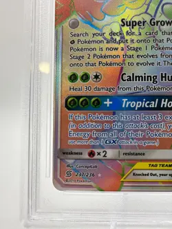 Pokemon S&M Unified Minds Rowlet & Alolan Exeggutor GX #237 | PSA 10 GEM MINT - Image 4