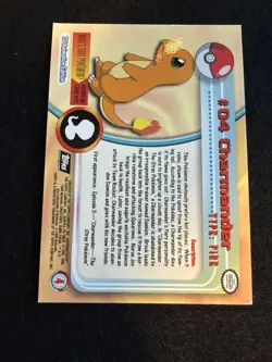 Pokemon Charmander Foil #04 from Topps Black Logo in LP condition! - Image 3