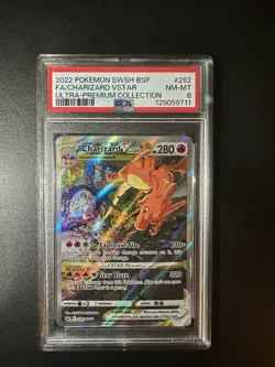 Pokemon TCG Charizard VSTAR SWSH262 Holo Black Star Promo PSA 8 NM-MT - Image 1