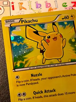 Pikachu 42/146 LP Holo Awesome Foil Swirl Pokemon Movie Promo. Free Tracked Ship - Image 1