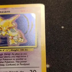 Pokemon -Alakazam Base Set 1/102 Holo Unlimited Holo Rare Excellent condition! - Image 4