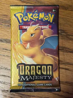 Pokemon TCG Dragon Majesty Booster Pack 10 Cards Sealed Dragonite - Image 1