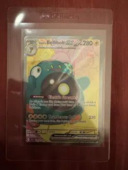 Pokemon TCG Iono's Bellibolt EX Journey Together Ultra Rare Holo Card 183/159 - Image 1