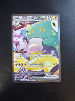 Pokemon TCG Iono's Bellibolt EX Journey Together Ultra Rare Holo Card 183/159 - Image 1