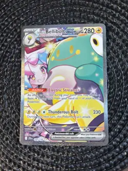 Pokemon TCG Iono's Bellibolt EX Journey Together Ultra Rare Holo Card 183/159 - Image 1
