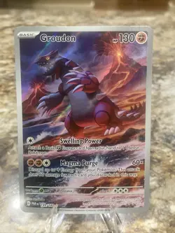 Groudon FA Illustration Rare 199/182 - Paradox Rift 2024 Pokemon TCG NM/MT ✅🔥👍 - Image 1