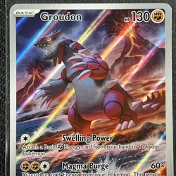 Groudon 199/182 Pokemon Card Illustration Rare English Paradox Rift TCG CCG - Image 4