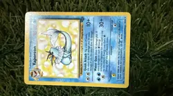 Pokemon TCG Vaporeon Jungle 28/64 Rare Regular Unlimited Card English - Image 1