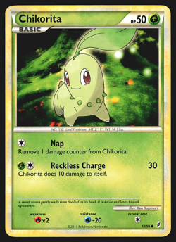 Chikorita 53/95 Call of Legends Pokemon Card LP - Image 1