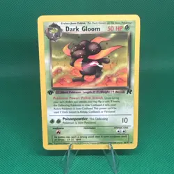 Dark Gloom 36/82 1st Edition Non Holo Team Rocket Pokemon Card TCG WOTC NM - Image 1