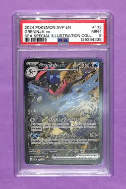 Pokemon TCG Greninja EX 132 Shrouded Fable Promo Special Illustration Psa 9 - Image 1