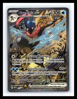 💥 Pokemon TCG Greninja EX 132 Shrouded Fable Promo Special Illustration Holo - Image 1
