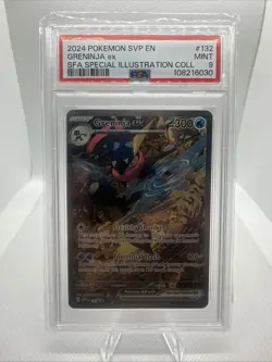 Pokemon TCG Greninja EX 132 Shrouded Fable Promo Special Illustration PSA 9 - Image 1