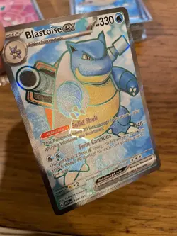 N-MINT! Blastoise ex (184/165) S&V 151 Full Art Ultra Rare Pokemon Card! - Image 3
