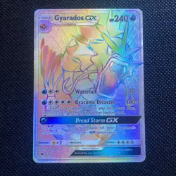 Pokemon Gyarados GX 112/111 Crimson Invasion Rainbow Secret Rare Holo - Image 1