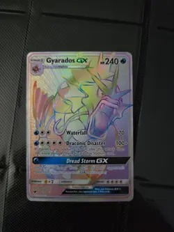 Pokemon Gyarados GX 112/111 Crimson Invasion Rainbow Secret Rare Holo - Image 1
