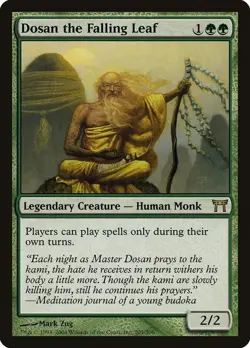 Dosan the Falling Leaf - Champions of Kamigawa (CHK) (Non-Foil) (Lightly Played) - Image 1
