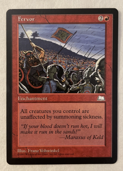 1x Fervor Weatherlight MTG Magic the Gathering LP - Image 1