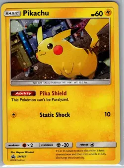 Pikachu - SM157 Holo SM Promos - Pokemon Card - NM - Image 1