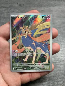Zacian 100/094 Illustration Rare Pokemon Phantasmal Flames IR - Image 1