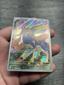 Zacian 100/094 Illustration Rare Pokemon Phantasmal Flames IR - Image 2
