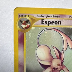 Pokemon TCG Espeon Neo Discovery 1/75 Holo Rare Vintage 2001 MP - Image 3
