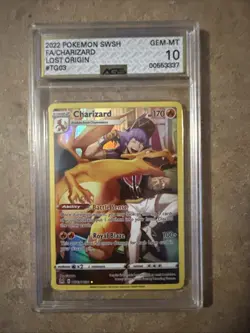 2022 Pokemon SWSH Lost Origin FA/Charizard #TG03 GEM MT PSA 10 - Image 1